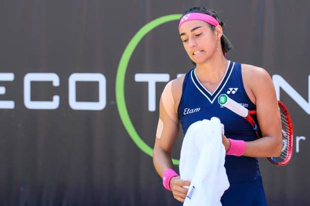 Caroline Garcia tennis player, loses, sour, GER, Berlin, QF, Tennis bett1open, WTA 500, season 2022 2023, 24 06 23, 2023, Steffi Graf Stadium, GER, Berlin, QF, Tennis bett1open, WTA 500, season 2022 2023, 24 06 23, 2023, Steffi Graf Stadium, Photo Eibner Pressefoto Uwe Koch Berlin Copyright: xEibner-Pressefoto UwexKochx EP_UKH