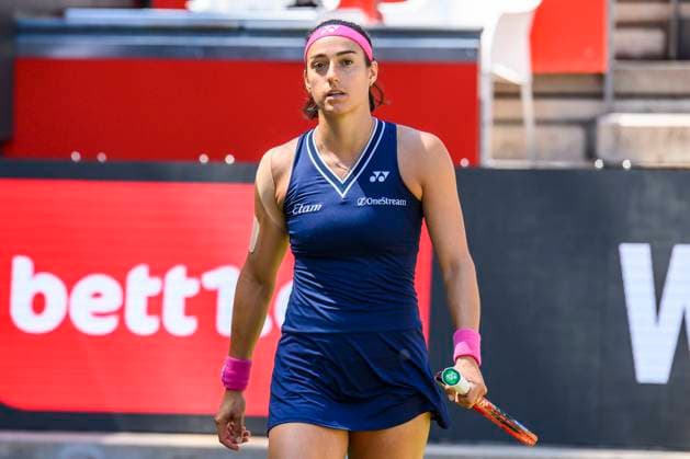 Caroline Garcia tennis player, GER, Berlin, QF, tennis bett1open, WTA 500, season 2022 2023, 24 06 23, 2023, Steffi Graf Stadium, GER, Berlin, QF, tennis bett1open, WTA 500, season 2022 2023, 24 06 23, 2023, Steffi Graf Stadium, photo Eibner Pressefoto Uwe Koch Berlin Copyright: xEibner-Pressefoto UwexKochx EP_UKH
