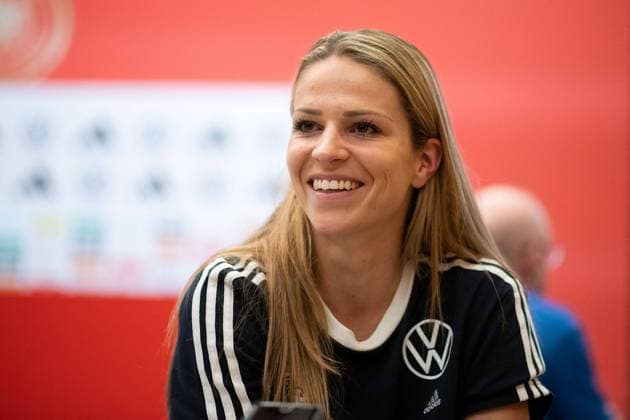 Melanie Leupolz Germany, 18 , GER, DFB Womens National Football Team, Media Day Adidas World of Sports Herzogenaurach, Season 2022 2023, 26 06 2023 GER, DFB Womens National Football Team, Media Day Adidas World of Sports Herzogenaurach, Season 2022 2023, 26 06 2023 Offenbach Copyright: xEibner-Pressefoto Memmlerx EP_MMR