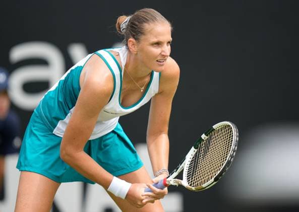 Mandatory Credit: Photo by Dave Shopland Shutterstock (13984799z) Karolina Pliskova (CZE) in 2nd round action Rothesay International Eastbourne, Tennis, Day Three, Devonshire Park, Eastbourne, UK - 28 Jun 2023 Rothesay International Eastbourne, Tennis, Day Three, Devonshire Park, Eastbourne, UK - 28 Jun 2023 Copyright: xDavexShopland Shutterstockx 13984799z