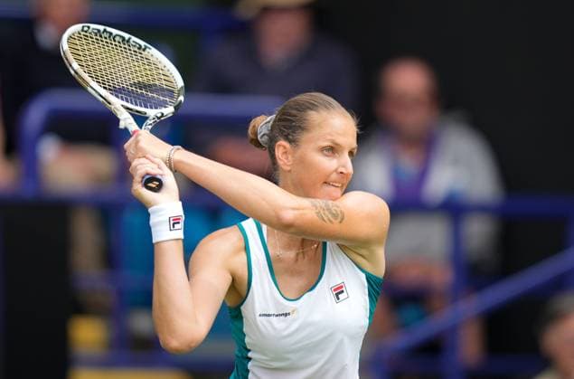 Mandatory Credit: Photo by Dave Shopland Shutterstock (13984799x) Karolina Pliskova (CZE) in 2nd round action Rothesay International Eastbourne, Tennis, Day Three, Devonshire Park, Eastbourne, UK - 28 Jun 2023 Rothesay International Eastbourne, Tennis, Day Three, Devonshire Park, Eastbourne, UK - 28 Jun 2023 Copyright: xDavexShopland Shutterstockx 13984799x