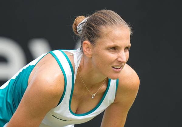 Mandatory Credit: Photo by Dave Shopland Shutterstock (13984799aa) Karolina Pliskova (CZE) in 2nd round action Rothesay International Eastbourne, Tennis, Day Three, Devonshire Park, Eastbourne, UK - 28 Jun 2023 Rothesay International Eastbourne, Tennis, Day Three, Devonshire Park, Eastbourne, UK - 28 Jun 2023 Copyright: xDavexShopland Shutterstockx 13984799aa