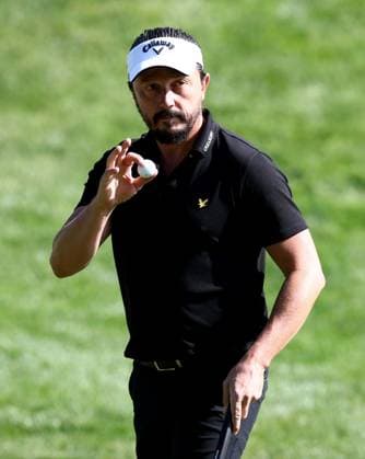 Mandatory Credit: Photo by James Marsh Shutterstock (13987420ab) Mike Lorezno Vera of France acknowledges the crowd. Betfred British Masters, Day One, Golf, The Belfry Golf Club, Sutton Coldfield, UK - 29 Jun 2023 Betfred British Masters, Day One, Golf, The Belfry Golf Club, Sutton Coldfield, UK - 29 Jun 2023 Copyright: xJamesxMarsh Shutterstockx 13987420ab