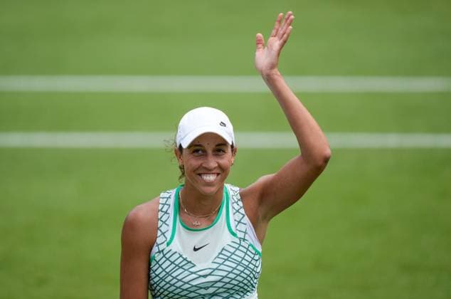 Mandatory Credit: Photo by Dave Shopland Shutterstock (13984801ag) USA s Madison Keys WINS her Semi final Rothesay International Eastbourne, Tennis, Day Five, Devonshire Park, Eastbourne, UK - 30 Jun 2023 Rothesay International Eastbourne, Tennis, Day Five, Devonshire Park, Eastbourne, UK - 30 Jun 2023 Copyright: xDavexShopland Shutterstockx 13984801ag