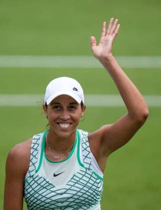 Mandatory Credit: Photo by Dave Shopland Shutterstock (13984801ad) USA s Madison Keys WINS her Semi final Rothesay International Eastbourne, Tennis, Day Five, Devonshire Park, Eastbourne, UK - 30 Jun 2023 Rothesay International Eastbourne, Tennis, Day Five, Devonshire Park, Eastbourne, UK - 30 Jun 2023 Copyright: xDavexShopland Shutterstockx 13984801ad