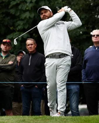 Mandatory Credit: Photo by James Marsh Shutterstock (13987422bj) Romain Langasque of France during his round. Betfred British Masters, Day Two, Golf, The Belfry Golf Club, Sutton Coldfield, UK - 30 Jun 2023 Betfred British Masters, Day Two, Golf, The Belfry Golf Club, Sutton Coldfield, UK - 30 Jun 2023 Copyright: xJamesxMarsh Shutterstockx 13987422bj