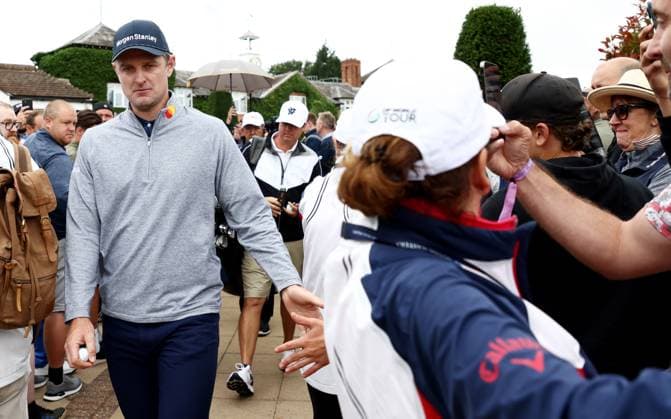 Mandatory Credit: Photo by James Marsh Shutterstock (13987422db) Justin Rose of England before his round. Betfred British Masters, Day Two, Golf, The Belfry Golf Club, Sutton Coldfield, UK - 30 Jun 2023 Betfred British Masters, Day Two, Golf, The Belfry Golf Club, Sutton Coldfield, UK - 30 Jun 2023 Copyright: xJamesxMarsh Shutterstockx 13987422db