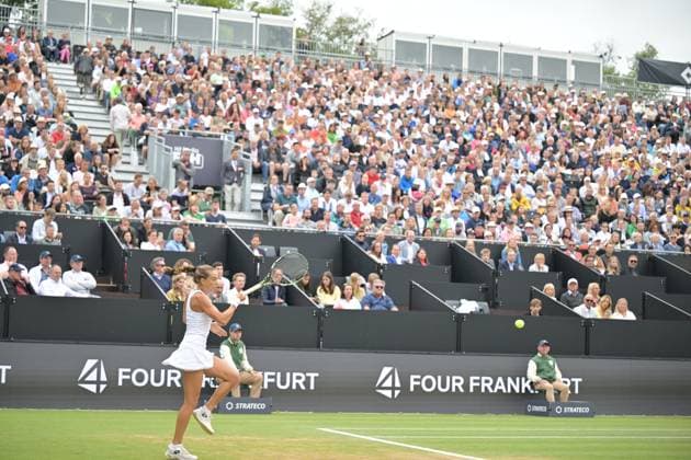 01 07 2023, xbrx, tennis bad homburg open wta 250, emspor, v l FINALS, bronzetti, lucia ITA , focused, concentrated, plays the ball, bad homburg