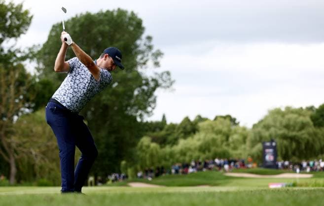 Mandatory Credit: Photo by James Marsh Shutterstock (13987425ba) Justin Rose of England during his round. Betfred British Masters, Day Three, Golf, The Belfry Golf Club, Sutton Coldfield, UK - 01 Jul 2023 Betfred British Masters, Day Three, Golf, The Belfry Golf Club, Sutton Coldfield, UK - 01 Jul 2023 Copyright: xJamesxMarsh Shutterstockx 13987425ba