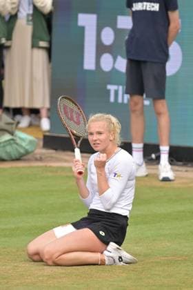 01 07 2023, xbrx, tennis Bad Homburg Open WTA 250, emspor, v l FINALS, winner, winner, Siniakova, Katerina CZE , cheers, cheering after end of match, joy Bad Homburg