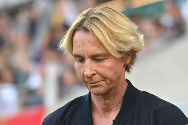 Martina VOSS TECKLENBURG national coach GER , disappointment, frustration, frustrated, dejected, single image, cropped single image, portrait, portrait Germany GER Zambia ZMB 2 3 on 07 07 2023, Sportpark Ronhof Thomas Sommer in Fuerth,