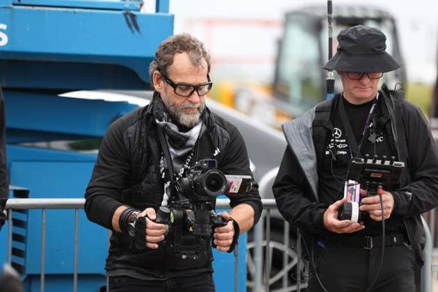 BIELAN Lucas, director of photography, DoP, for the upcoming F1 Film, Movie by Apple Studios Bruckheimer Films, portrait during the 2023 Formula 1 Aramco British Grand Prix, 10th round of the 2023 Formula One World Championship, WM, Weltmeisterschaft from July 7 to 9, 2023 on the Silverstone Circuit, in Silverstone, United Kingdom - F1 - BRITISH GRAND PRIX 2023 - RACE DPPI Panoramic 03323013_AV6_5759