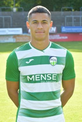 20 07 2023, GER, Football, Regionalliga West, Season 2023 2024, Ohlendorfstadion im Heidewald, Gütersloh FC Gütersloh Fototermin 2023 2024 Allan Firmino Dantas FC Gütersloh , Action, Single, High, Portrait