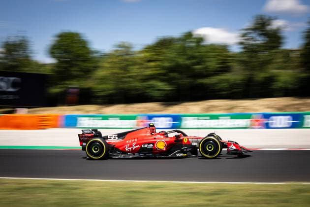 Carlos Sainz jr , ESP, Scuderia Ferrari 55 HUN, Formula 1, Hungaroring, Hungary, 22 07 23 HUN, Formula 1, Hungaroring, Hungary, 22 07 23 Budapest Copyright: xFoto:xEIBNER ThomasxFuesslerx EP_tfr