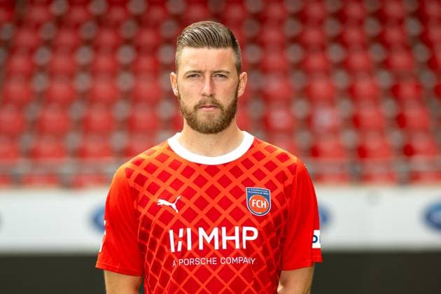 Christian Kuehlwetter FC Heidenheim, 24 , GER, FC Heidenheim 1846, Football, 1 Bundesliga, Portraettermin, Spielzeit 2023 2024, 23 07 2023, DFB DFL regulations prohibit any use of photographs as image sequences and or quasi video , GER, FC Heidenheim 1846, Football, 1 Bundesliga, Portraettermin, Spielzeit 2023 2024, 23 07 2023 Heidenheim Copyright: xEibner-Pressefoto SaschaxWaltherx EP_EER