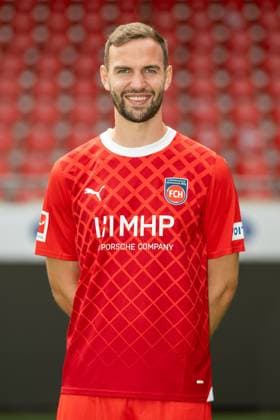 Benedikt Gimber FC Heidenheim, 05 , GER, FC Heidenheim 1846, Football, 1 Bundesliga, Portraettermin, Spielzeit 2023 2024, 23 07 2023, DFB DFL regulations prohibit any use of photographs as image sequences and or quasi video , GER, FC Heidenheim 1846, Football, 1 Bundesliga, Portraettermin, Spielzeit 2023 2024, 23 07 2023 Heidenheim Copyright: xEibner-Pressefoto SaschaxWaltherx EP_EER