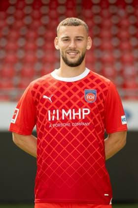 Melvin Ramusovic FC Heidenheim, 28 , GER, FC Heidenheim 1846, Football, 1 Bundesliga, Portraettermin, Spielzeit 2023 2024, 23 07 2023, DFB DFL regulations prohibit any use of photographs as image sequences and or quasi video , GER, FC Heidenheim 1846, Football, 1 Bundesliga, Portraettermin, Spielzeit 2023 2024, 23 07 2023 Heidenheim Copyright: xEibner-Pressefoto SaschaxWaltherx EP_EER