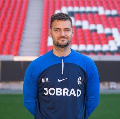 Michael Mueller SC Freiburg, Goalkeeper Coach 1 Bundesliga, SC Freiburg, Portraettermin 2023 2024, 10 08 2023, DFL REGULATES PROHIBIT ANY USE OF PHOTOGRAPHS AS IMAGE SEQUENCES AND OR QUASI VIDEO GER, Football, Men, 1 Bundesliga, Season 2023 2024, SC Freiburg, Portraettermin 2023 2024, 10 08 2023, Freiburg im Breisgau Copyright: xEibner-Pressefoto SilasxSchuellex EP_EER