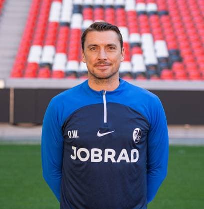 Daniel Wolf SC Freiburg, Athletic Trainer 1 Bundesliga, SC Freiburg, Portraettermin 2023 2024, 10 08 2023, DFL REGULATES PROHIBIT ANY USE OF PHOTOGRAPHS AS IMAGE SEQUENCES AND OR QUASI VIDEO GER, Football, Men, 1 Bundesliga, Season 2023 2024, SC Freiburg, Portraettermin 2023 2024, 10 08 2023, Freiburg im Breisgau Copyright: xEibner-Pressefoto SilasxSchuellex EP_EER