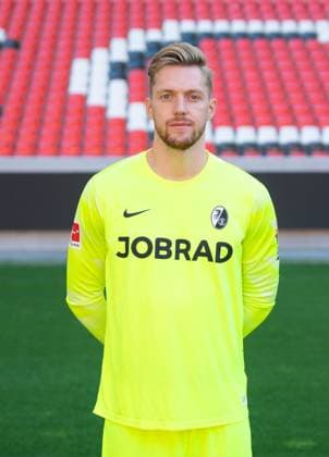 Florian Mueller SC Freiburg, 21 1 Bundesliga, SC Freiburg, Portraettermin 2023 2024, 10 08 2023, DFL REGULATES PROHIBIT ANY USE OF PHOTOGRAPHS AS IMAGE SEQUENCES AND OR QUASI VIDEO GER, Football, Men, 1 Bundesliga, Spielzeit 2023 2024, SC Freiburg, Portraettermin 2023 2024, 10 08 2023, Freiburg im Breisgau Copyright: xEibner-Pressefoto SilasxSchuellex EP_EER