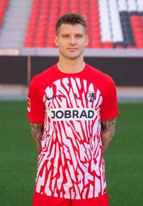 Lukas Kuebler SC Freiburg, 17 1 Bundesliga, SC Freiburg, Portraettermin 2023 2024, 10 08 2023, DFL REGULATES PROHIBIT ANY USE OF PHOTOGRAPHS AS IMAGE SEQUENCES AND OR QUASI VIDEO GER, Football, Men, 1 Bundesliga, Spielzeit 2023 2024, SC Freiburg, Portraettermin 2023 2024, 10 08 2023, Freiburg im Breisgau Copyright: xEibner-Pressefoto SilasxSchuellex EP_EER