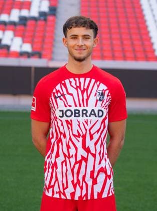 Max Rosenfelder SC Freiburg, 37 1 Bundesliga, SC Freiburg, Portraettermin 2023 2024, 10 08 2023, DFL REGULATES PROHIBIT ANY USE OF PHOTOGRAPHS AS IMAGE SEQUENCES AND OR QUASI VIDEO GER, Football, Men, 1 Bundesliga, Spielzeit 2023 2024, SC Freiburg, Portraettermin 2023 2024, 10 08 2023, Freiburg im Breisgau Copyright: xEibner-Pressefoto SilasxSchuellex EP_EER