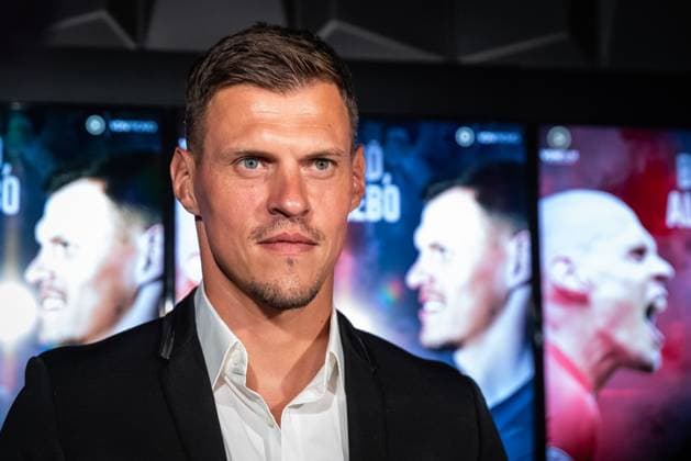 Martin Skrtel Film Bud Alebo Ex footballer (Liverpool FC, Zenit Saint Petersburg, Fenerbahce, Basaksehir) Martin Skrtel speaks to the media after the press conference, PK, Pressekonferenz prevent the Bud, alebo film premiere about his football career. Film contains Steven Gerrard, Luis Suarez, Jamie Carragher and more football legends. Bratislava, Bory Mall cinema, August 08, 2023. Photo by Branislav Racko Copyright: xBranislavxRackox 0301516872st