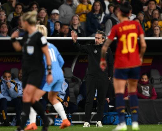Mandatory Credit: Photo by James Gourley Shutterstock (14058838dc) Head Coach of Spain, Jorge Vilda Spain Women v England Women, FIFA Women s World Cup, Final, Stadium Australia, Sydney, Australia - 20 Aug 2023 Spain Women v England Women, FIFA Women s World Cup, Final, Stadium Australia, Sydney, Australia - 20 Aug 2023 Copyright: xJamesxGourley Shutterstockx 14058838dc