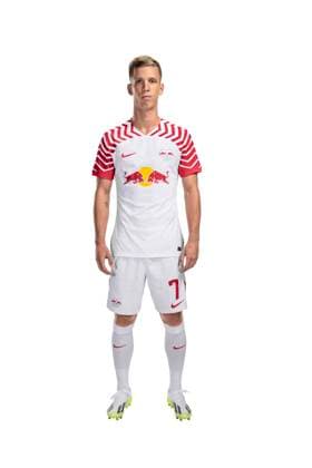 Dani Olmo RB Leipzig portrait appointment season 2023 2024, men, 1 BL, RB Leipzig, portrait, introduction, presentation, press appointment, soccer, GER, RedBull, Red Bull, RBL shooting, studio, studio shooting, freisteller, xptt