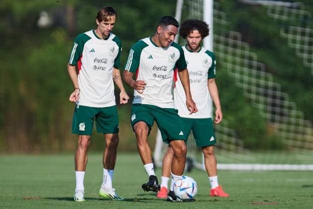 RECORD DATE NOT STATED Seleccion Mexicana 2023 Mexico team Training Session Jordi Cortizo, Gilberto Sepulveda, Cesar Huerta during the Mexican national team, Nationalteam (Mexico) Training prior to the International Friendly, Länderspiel, Nationalmannschaft match against the Uzbekistan National Team, at Childrens Healthcare of Atlanta Training Ground, on September 11, 2023. <br><br> Jordi Cortizo, Gilberto Sepulveda y Cesar Huerta durante el Entrenamiento de la Seleccion de Mexico (Seleccion Mexicana) previo al partido amistoso internacional contra la Seleccion de Uzbekistan, en el Campo de Entrenamiento de Atencion Medica infantil de Atlanta, el 11 de septiembre de 2023. ATLANTA GEORGIA ESTADOS UNIDOS Copyright: xJorgexMartinezx 20230911174733_SMN_23_MEX_TRAI_SEPULVEDA50