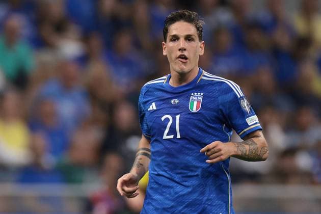 Milan, Italy, 12th September 2023. Nicolo Zaniolo of Italy reacts during the UEFA EURO, EM, Europameisterschaft,Fussball 2024 match at Stadio Giuseppe Meazza, Milan. Picture credit should read: Jonathan Moscrop Sportimage EDITORIAL USE ONLY. No use with unauthorised audio, video, data, fixture lists, club league logos or live services. Online in-match use limited to 120 images, no video emulation. No use in betting, games or single club league player publications. SPI-2559-0176