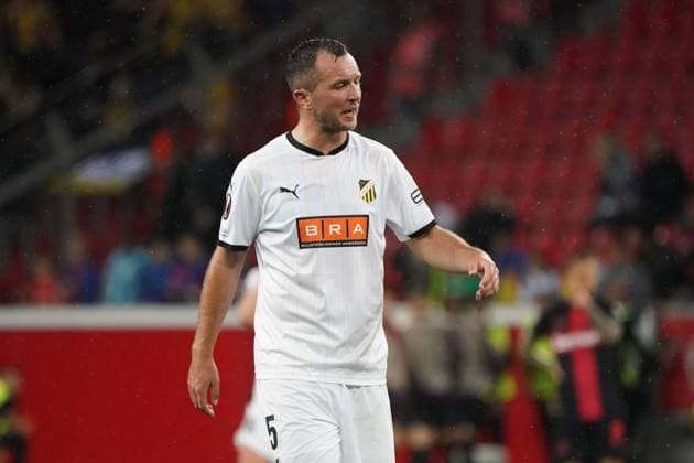 Football, UEFA Europa League 2023 2024, Group Stage , Group H, Matchday 1, Bayer 04 Leverkusen BK Häcken, 21 09 2023, Bayarena Leverkusen, Even Hovland BK Häcken, Action, Single,