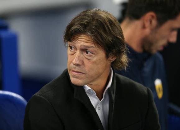 Brighton & Hove Albion v AEK Athens, UEFA Europa League, Group B, AMEX Community Stadium, Brighton, UK. - 21st September 2023 Matias Almeyda Manager of AEK Athens. - Brighton & Hove Albion v AEK Athens, UEFA Europa League, Group B, AMEX Community Stadium, Brighton, UK. - 21st September 2023. Brighton AMEX Community Stadium UK Copyright: xDanxWeirx CP_Brighton_AEK_Athens_144