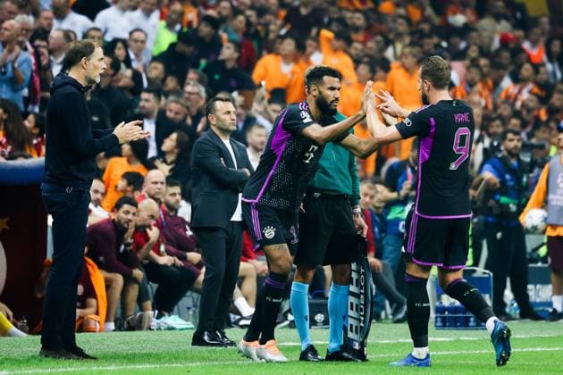 Harry Kane Muenchen 9 , switch with Eric Maxim Choupo Moting, Galatasaray Istanbul vs FC Bayern Muenchen, football, Champions League, group stage, season 2023 24, match day 3, 24 10 2023 Galatasaray Istanbul vs FC Bayern Muenchen, football, Champions League, group stage, season 2023 24, match day 3, 24 10 2023, Copyright: xEibner-Pressefoto JoergxNiebergax EP_EER