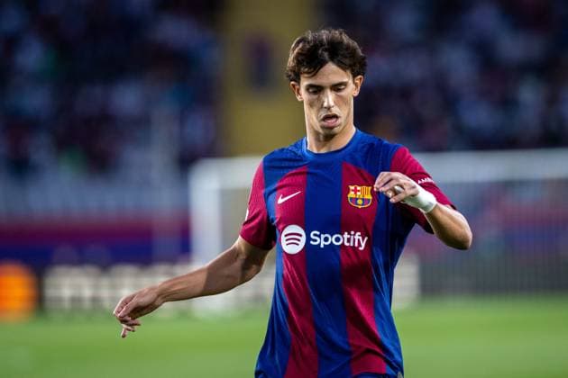 October 25, 2023, BARCELONA, BARCELONA, SPAIN: Joao Felix of FC Barcelona, Barca looks on during the UEFA Champions League, Group H, football match played between FC Barcelona and Shakhtar Donetsk at Estadio Olimpico de Montjuic on October 25, 2023, in Barcelona, Spain. BARCELONA SPAIN - ZUMAa181 20231025_zaa_a181_021 Copyright: xMarcxGrauperaxAlomax