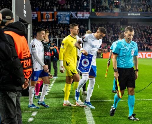 EDITORIAL USE ONLY No use with unauthorised audio, video, data, fixture lists, club league logos or live services. Online in-match use limited to 120 images, no video emulation. No use in betting, games or single club league player publications. Sparta Prague v Rangers, UEFA Europa League, Group C, Football, epet ARENA, Prague, Czech Republic - 26 Oct 2023 EDITORIAL USE ONLY No use with unauthorised audio, video, data, fixture lists, club league logos or live services. Online in-match use limited to 120 images, no video emulation. No use in betting, games or single club league player publications. Copyright: xKirkxO Rourke RangersxFC Shutterstockx 14167469bi