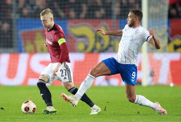 EDITORIAL USE ONLY No use with unauthorised audio, video, data, fixture lists, club league logos or live services. Online in-match use limited to 120 images, no video emulation. No use in betting, games or single club league player publications. Sparta Prague v Rangers, UEFA Europa League, Group C, Football, epet ARENA, Prague, Czech Republic - 26 Oct 2023 EDITORIAL USE ONLY No use with unauthorised audio, video, data, fixture lists, club league logos or live services. Online in-match use limited to 120 images, no video emulation. No use in betting, games or single club league player publications. Copyright: xMilanxKammermeyer Shutterstockx 14164188w