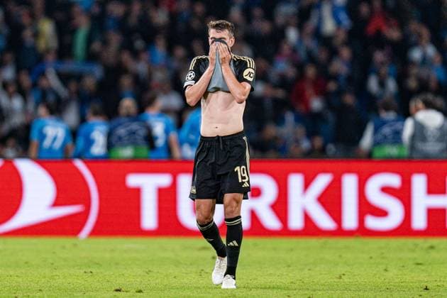 Goal for 1 0 by Matteo Politano SSC Napoli, 21 here Janik Haberer 1 FC Union Berlin, 19 SSC Napoli vs 1 FC Union Berlin, Football, UEFA Champions League, Matchday 4, 08 11 2023 DFL REGULATIONS PROHIBIT ANY OUSE OF PHOTOGRAPHS AS IMAGE SEQUENCES AND OR QUASI VIDEO SSC Napoli vs 1 FC Union Berlin, Football, UEFA Champions League, Matchday 4, 08 11 2023 Napoli Copyright: xEibner-Pressefoto BahhoxKarax EP_SSC