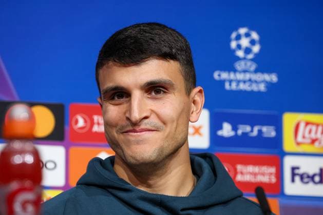 Mohamed Elyounoussi FC Copenhagen, 10 , International Press Conference FC Copenhagen, Football, UEFA Champions League, Preliminary Round, Matchday 5, Season 23 24, 28 11 2023, FC Kobenhavn International Press Conference FC Copenhagen, Football, UEFA Champions League, Preliminary Round, Matchday 5, Season 23 24, 28 11 2023 Muenchen Copyright: xEibner-Pressefoto JennixMaulx EP_JML
