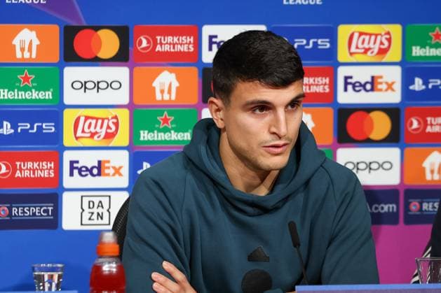 Mohamed Elyounoussi FC Copenhagen, 10 , International Press Conference FC Copenhagen, Football, UEFA Champions League, Preliminary Round, Matchday 5, Season 23 24, 28 11 2023, FC Kobenhavn International Press Conference FC Copenhagen, Football, UEFA Champions League, Preliminary Round, Matchday 5, Season 23 24, 28 11 2023 Muenchen Copyright: xEibner-Pressefoto JennixMaulx EP_JML
