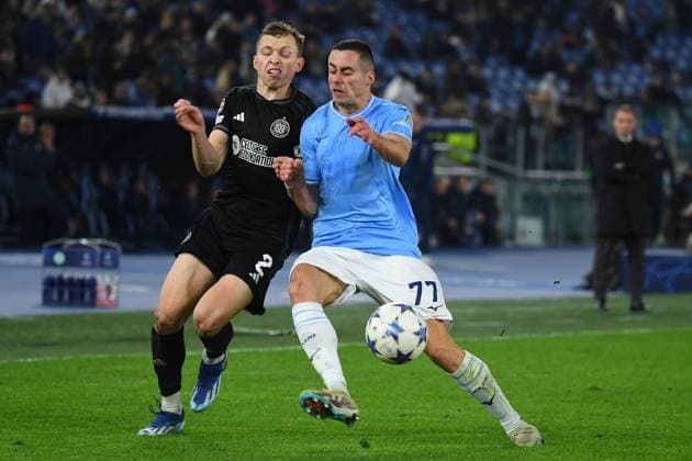 EDITORIAL USE ONLY No use with unauthorised audio, video, data, fixture lists, club league logos or live services. Online in-match use limited to 120 images, no video emulation. No use in betting, games or single club league player publications. Lazio v Celtic, UEFA Champions League, Group E, Football, Stadio Olimpico, Rome, Italy - 28 Nov 2023 EDITORIAL USE ONLY No use with unauthorised audio, video, data, fixture lists, club league logos or live services. Online in-match use limited to 120 images, no video emulation. No use in betting, games or single club league player publications. Copyright: xGiuseppexFama Shutterstockx 14232468ey