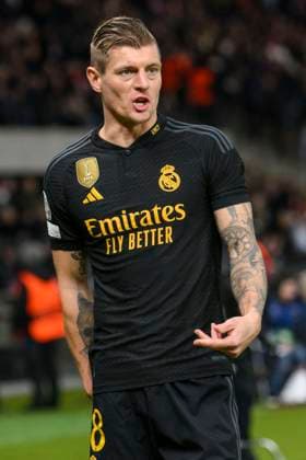 Toni Kroos Real Madrid, 08 , Freisteller, GER, 1 FC Union Berlin vs Real Madrid, UEFA Champions League, 6 Group Match, Season 2023 2024, 12 12 2023, DFL REGULATIONS PROHIBIT ANY USE OF PHOTOGRAPHS AS IMAGE SEQUENCES AND OR QUASI VIDEO, GER, Berlin, 1 FC Union Berlin vs 1 FC Union Berlin vs Real Madrid, UEFA Champions League, 6 Group Match, Season 2023 2024, 12 12 2023, xukhx, Berlin Copyright: xUwexKoch Eibner-Pressefotox EP_UKH