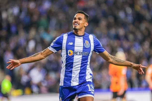 Uefa Champions League, FC Porto vs Shakhtar Donetsk , round 6 of 6 Porto, Portugal, December, 13th, 2023,Uefa Champions League, FC Porto vs Shakhtar Donetsk , round 6 of 6 at the Estadio do Dragao, Galeno, playing for FC Porto, photography by @guelbergoes Porto Portugal