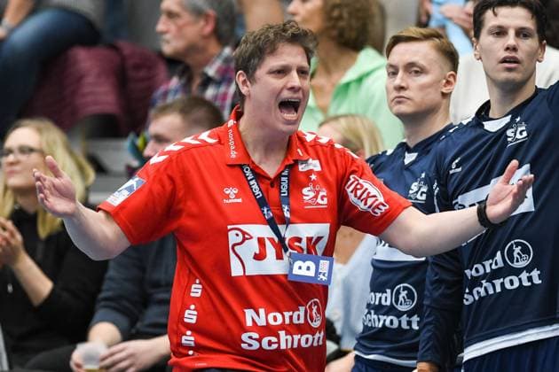 Nicolej Krickau Flensburg Handewitt Head Coach , HBW Balingen Weilstetten vs SG Flensburg Handewitt, Handball, LIQUI MOLY Handball Bundesliga, Season 2023 2024, Matchday 19, 22 12 2023, HBW Balingen Weilstetten vs SG Flensburg Handewitt, Handball, LIQUI MOLY Handball Bundesliga, Season 2023 2024, Matchday 19, 22 12 2023 Balingen Copyright: xEibner-Pressefoto FlorianxSchustx EP_FSU