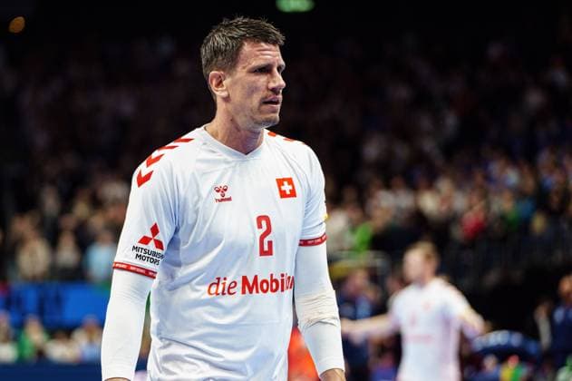 Andy Schmid Switzerland, 02 GER, Switzerland vs France, Handball, Men, EHF Euro 2024, Group A, Matchday 2, 14 01 2024 GER, Switzerland vs France, Handball, Men, EHF Euro 2024, Group A, Matchday 2, 14 01 2024 Berlin Copyright: xEibner-Pressefoto MarcelxvonxFehrnx EP_MFN