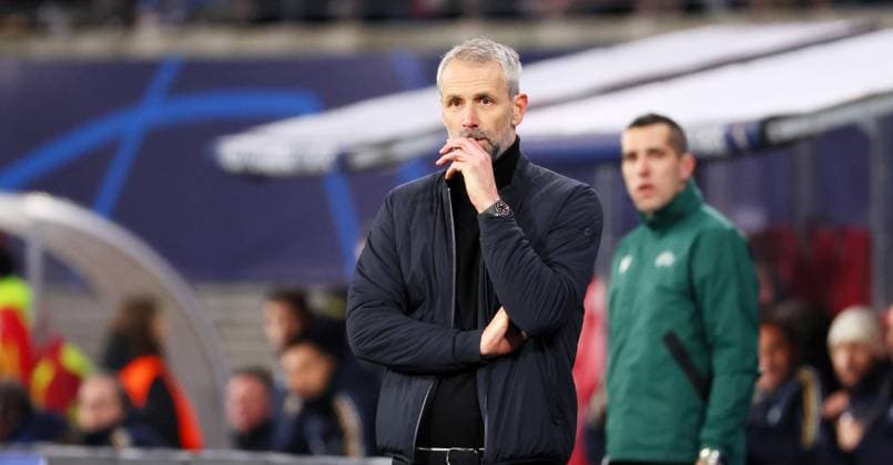 RB Leipzig Real Madrid Champions League Leipzig, 13 02 2024, Red Bull Arena, Fußball, UEFA Champions League, Achtelfinale , RB Leipzig vs Real Madrid , Im Bild Trainer Marco Rose, RB Leipzig , Only editorial use , UEFA regulations prohibit any use of photographs as image sequences and or quasi video ,