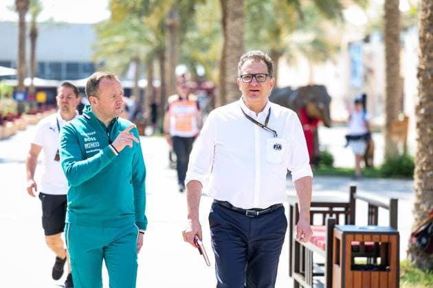 BLANDIN Eric (fra), Deputy Technical Director of Aston Martin F1 Team, TOMBAZIS Nikolas, FIA Single-Seater Director, portrait during the Formula 1 Gulf Air Bahrain Grand Prix 2024, 1st round of the 2024 FIA Formula One World Championship, WM, Weltmeisterschaft from February 29 to March 2, 2024 on the Bahrain International Circuit, in Sakhir, Bahrain - F1 - BAHRAIN GRAND PRIX 2024 DPPI Panoramic 240229_R01BAHRAIN_FG_29916