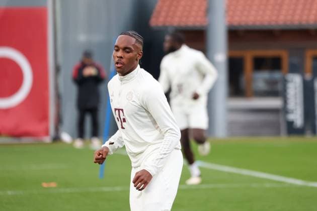 Mathys Tel FC Bayern Muenchen, 39 , Final training FC Bayern Muenchen, Football, UEFA Champions League, Round of 16 second leg, Season 23 24, 04 03 2024, Final training FC Bayern Muenchen, Football, UEFA Champions League, Round of 16 second leg, Season 23 24, 04 03 2024 Muenchen Copyright: xEibner-Pressefoto JennixMaulx EP_JML