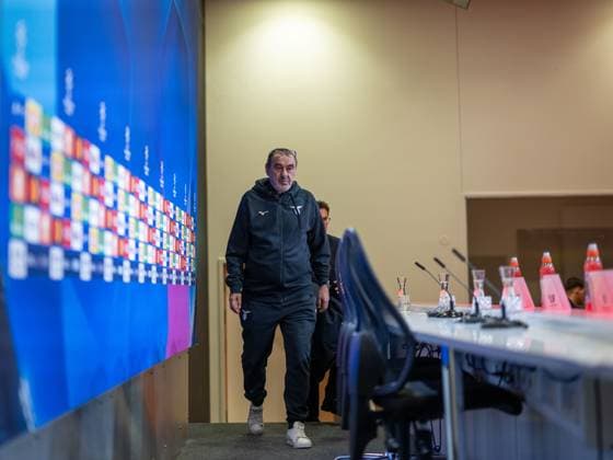 Maurizio Sarri Lazio Rome, Head Coach , GER, FC Bayern Muenchen FCB vs Lazio Rome SSL , Football, UEFA Champions League, Round of 16 second leg, 2023 2024 season, 05 03 2024, DFB DFL regulations prohibit any use of photographs as image sequences and or quasi video , GER, FC Bayern Muenchen FCB vs Lazio Rome SSL , Football, UEFA Champions League, Round of 16 second leg, 2023 2024 season, 05 03 2024 Muenchen Copyright: xEibner-Pressefoto SaschaxWaltherx EP_EER