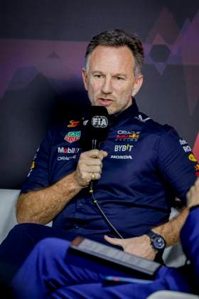 HORNER Christian (gbr), Team Principal of Red Bull Racing, portrait, press conference, PK, Pressekonferenz during the Formula 1 STC Saudi Arabian Grand Prix 2024, 2nd round of the 2024 Formula One World Championship, WM, Weltmeisterschaft from March 7 to 9, 2024 on the Jeddah Corniche Circuit, in Jeddah, Saudi Arabia - F1 - SAUDI ARABIAN GRAND PRIX 2024 DPPI Panoramic 240307_R02_SAUDI__LF39017